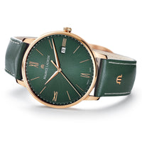 Analogue Watch - Maurice Lacroix Men's Green Eliros Date Quartz Watch EL1118-PVP01-610-1