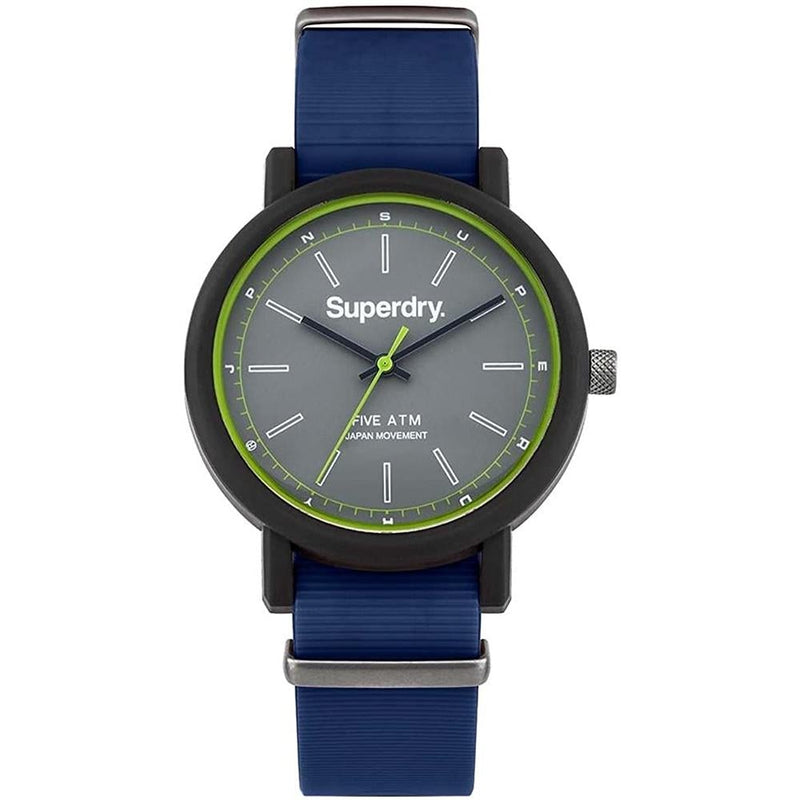 Analogue Watch - Men's Campus Nato Blue Silicone Strap Superdry Watch SYG197U