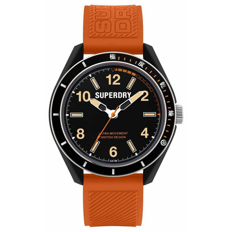 Analogue Watch - Men's Osaka Dive Orange Rubber Strap Superdry Watch SYG304O