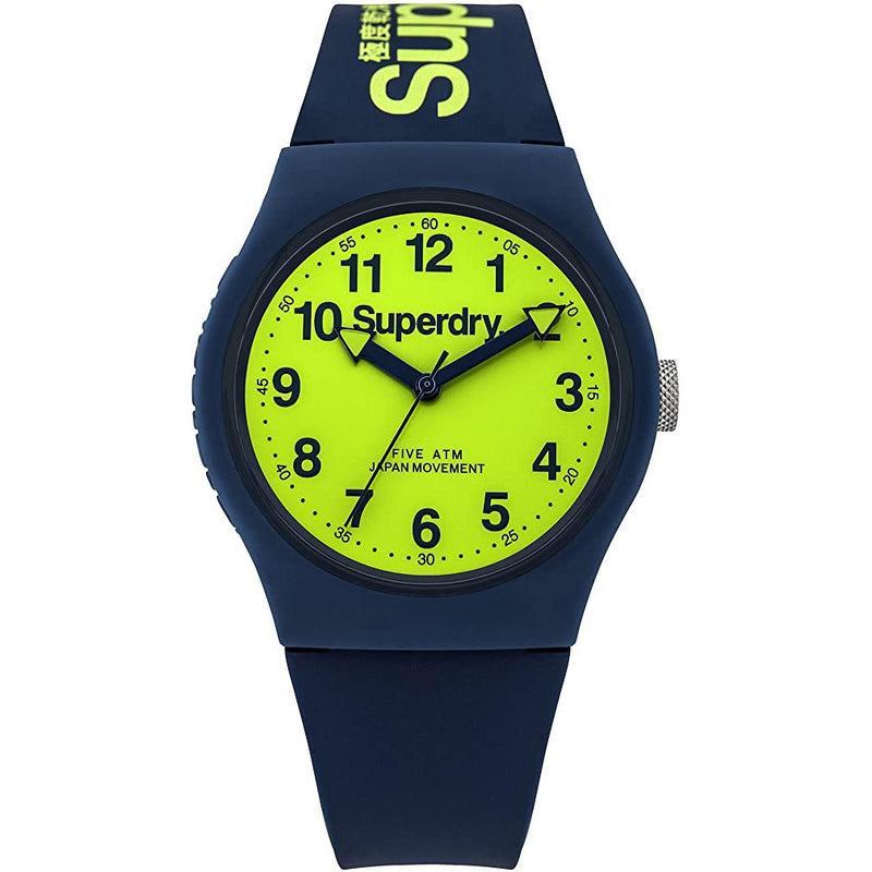 Analogue Watch - Men's Urban Blue Rubber Strap Superdry Watch SYG164UN