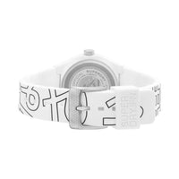 Analogue Watch - Men's Urban Kanji White-Black Rubber Strap Superdry Watch SYG300W