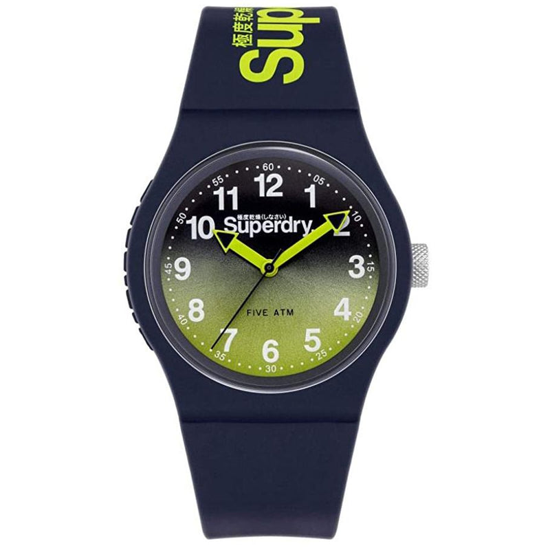 Analogue Watch - Men’s Urban Laser Blue Rubber Strap Superdry Watch SYG198YU