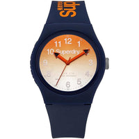 Analogue Watch - Men's Urban Laser Navy Blue Rubber Strap Superdry Watch SYG198UO