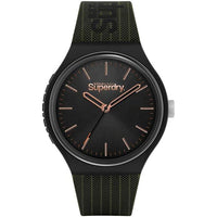 Analogue Watch - Men's Urban XL Green Rubber Strap Superdry Watch SYG293N