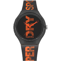 Analogue Watch - Men's Urban XL Sport Black Rubber Strap Superdry Watch SYG189BO