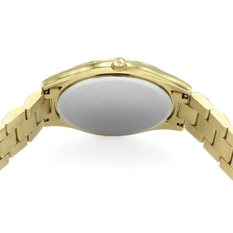 Analogue Watch - Michael Kors MK3335 Ladies Slim Runway Gold Motif Watch