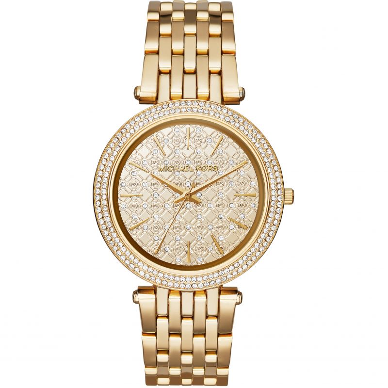 Analogue Watch - Michael Kors MK3398 Ladies Darci Yellow Gold Watch