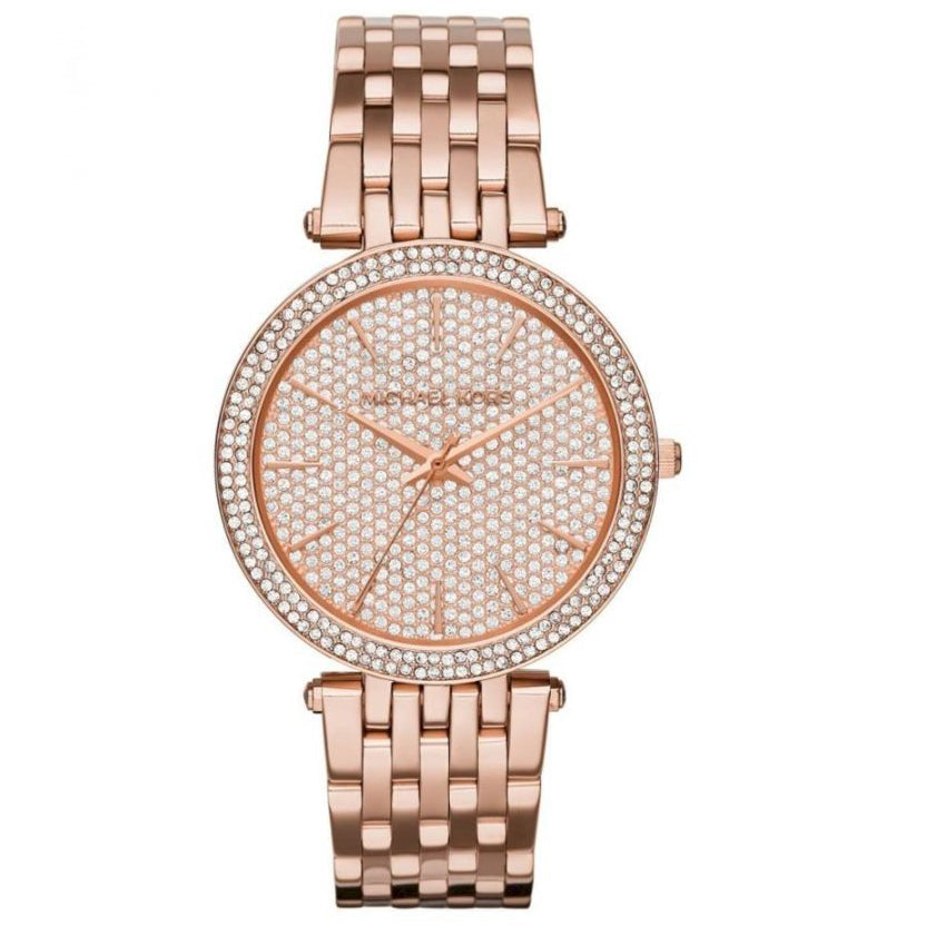 Darci Pavé Rose Gold-Tone Watch Mini Darci Pave Rose Gold-Tone Watch and Bracelet Gift Set  main image 2