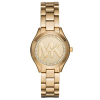 Analogue Watch - Michael Kors MK3477 Ladies Mini Slim Runway Yellow Gold Watch