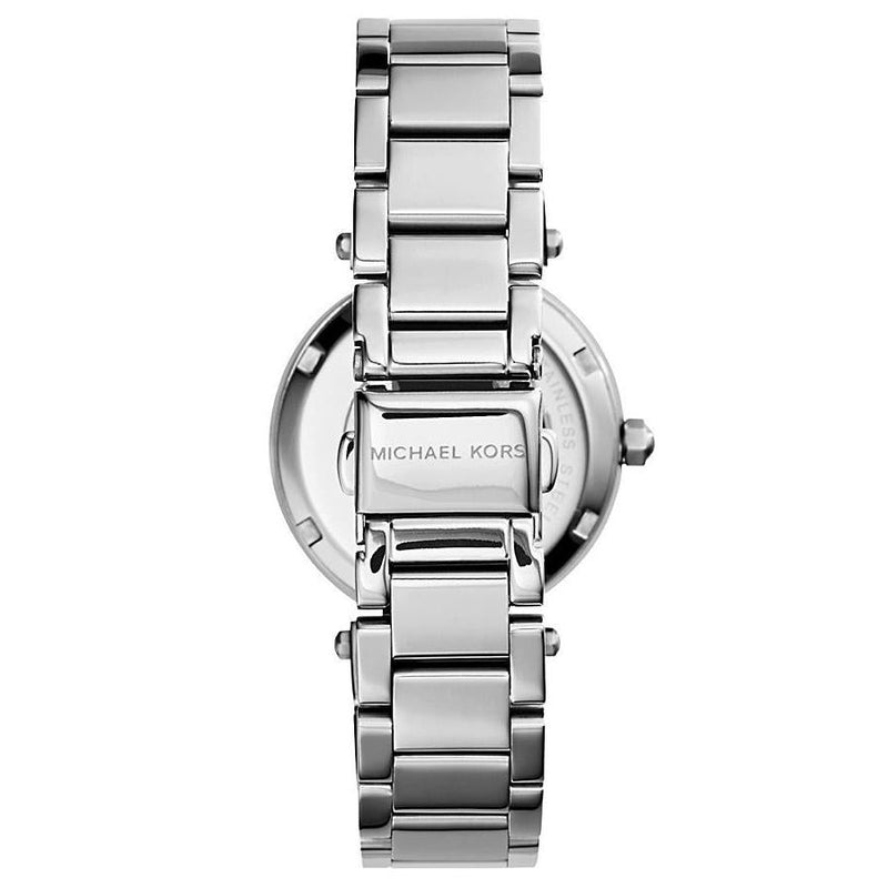 Analogue Watch - Michael Kors MK5615 Ladies Mini Parker Silver Chronograph Watch