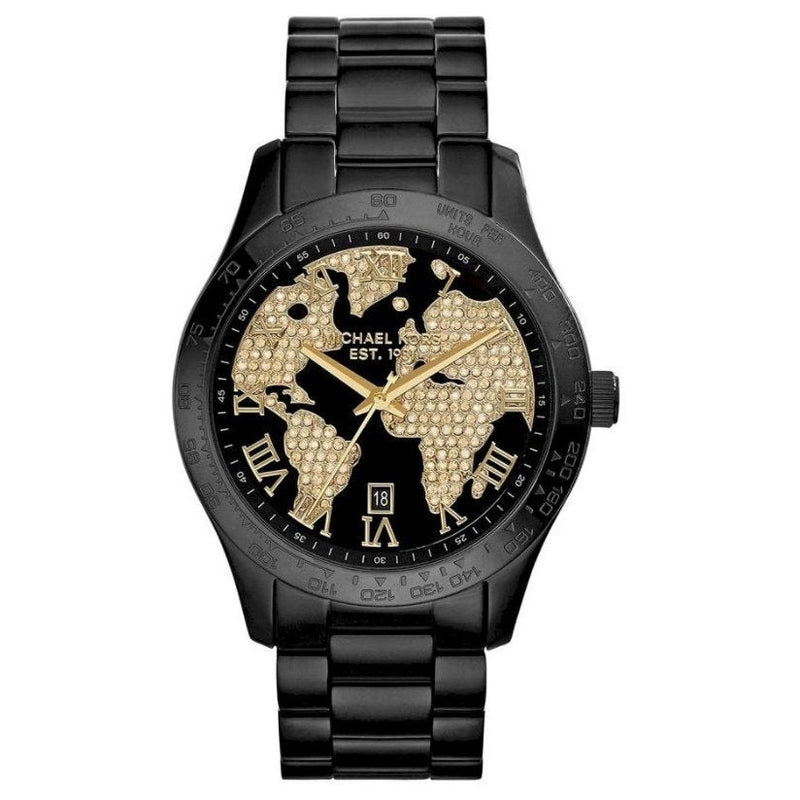 Analogue Watch - Michael Kors MK6091 Ladies Layton Black Pave Dial Watch