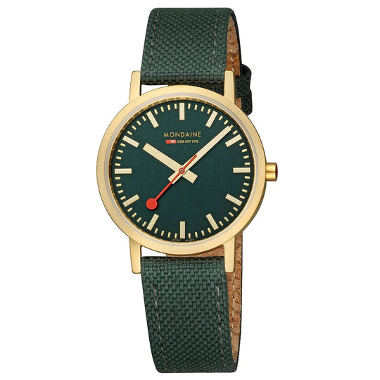 Mondaine Classic Unisex Green Watch A660.30314.60SBS