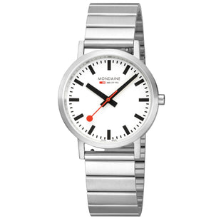 Analogue Watch - Mondaine Classic Unisex White Watch A660.30314.16SBJ