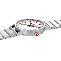 Analogue Watch - Mondaine Classic Unisex White Watch A660.30314.16SBJ