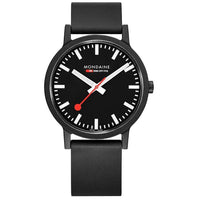 Analogue Watch - Mondaine Essence Unisex Black Watch MS1.41120.RB