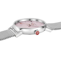 Analogue Watch - Mondaine Evo2 Ladies Pink Watch MSE.35130.SM