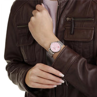 Analogue Watch - Mondaine Evo2 Ladies Pink Watch MSE.35130.SM