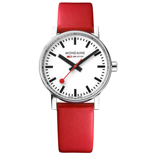 Mondaine Evo2 Unisex White Watch MSE.35110.LC