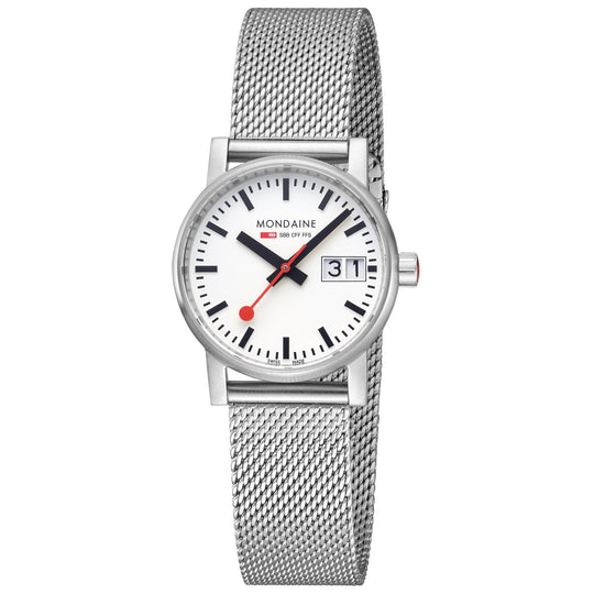 Mondaine Evo2 Unisex White Watch MSE.30210.SM
