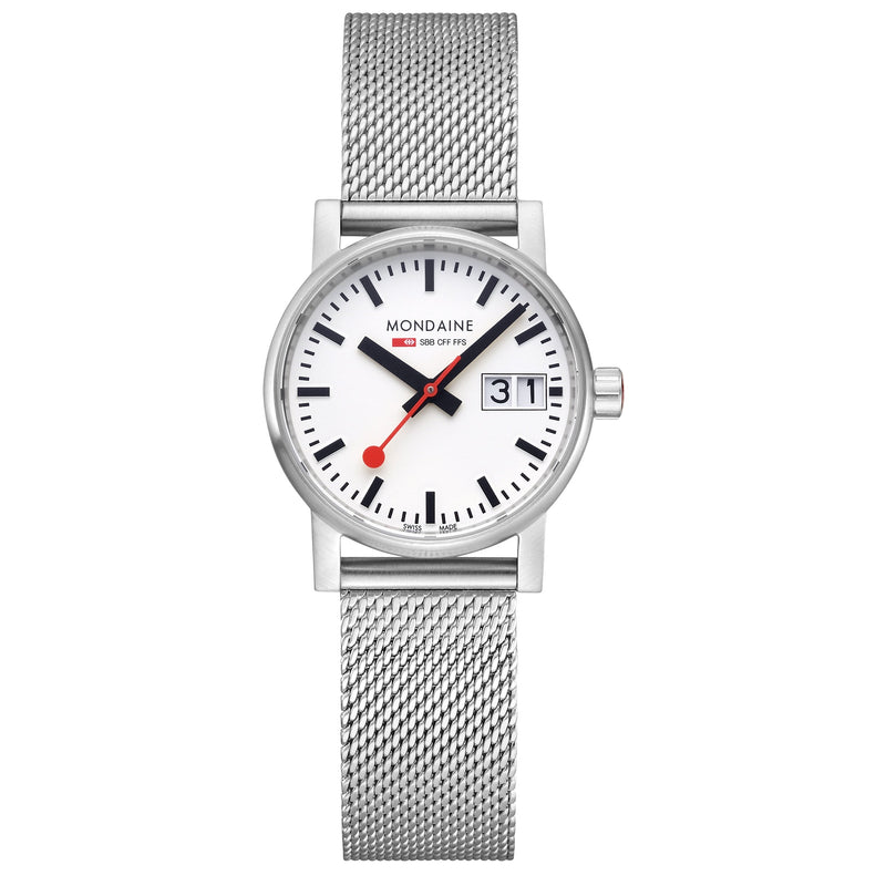 Analogue Watch - Mondaine Evo2 Unisex White Watch MSE.30210.SM