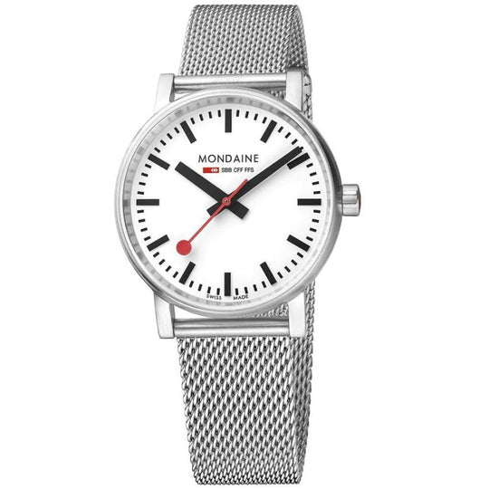 Mondaine Evo2 Unisex White Watch MSE.35110.SM