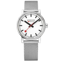 Analogue Watch - Mondaine Evo2 Unisex White Watch MSE.35110.SM