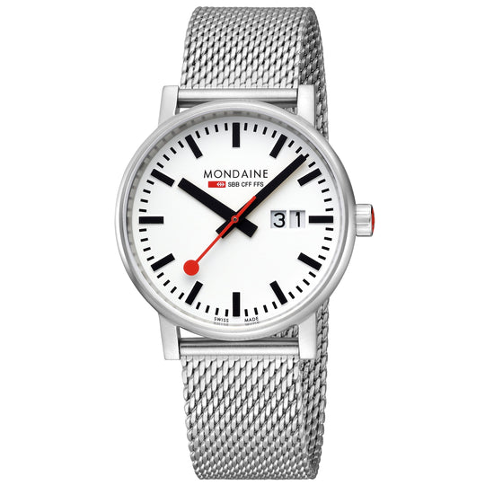 Mondaine Evo2 Unisex White Watch MSE.40210.SM