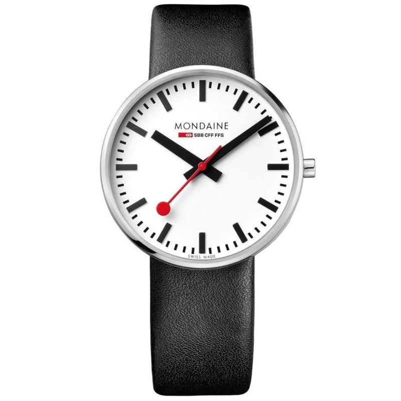 Analogue Watch - Mondaine Giant Unisex White Watch MSX.4211B.LB