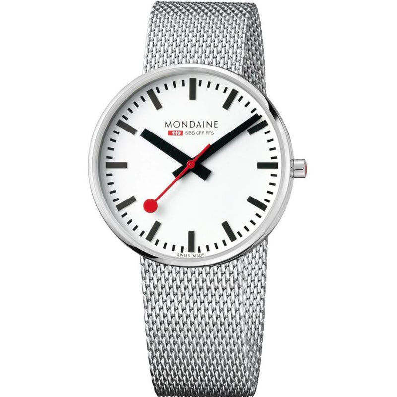 Analogue Watch - Mondaine Giant Unisex White Watch MSX.4211B.SM