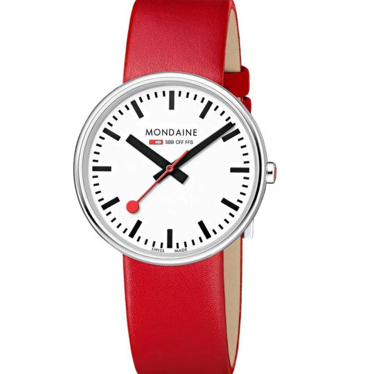 Mondaine Mini Giant Unisex White Watch MSX.3511B.LC
