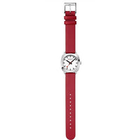 Analogue Watch - Mondaine Petite Cushion Square Ladies Black Watch MSL.31110.LCV