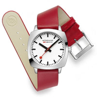 Analogue Watch - Mondaine Petite Cushion Square Ladies Black Watch MSL.31110.LCV