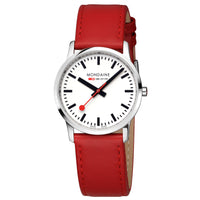 Analogue Watch - Mondaine Simply Elegant Ladies Red Watch A400.30351.11SBP