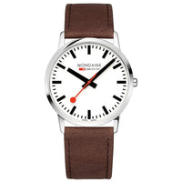 Analogue Watch - Mondaine Simply Elegant Men's Brown Watch A638.30350.12SBG