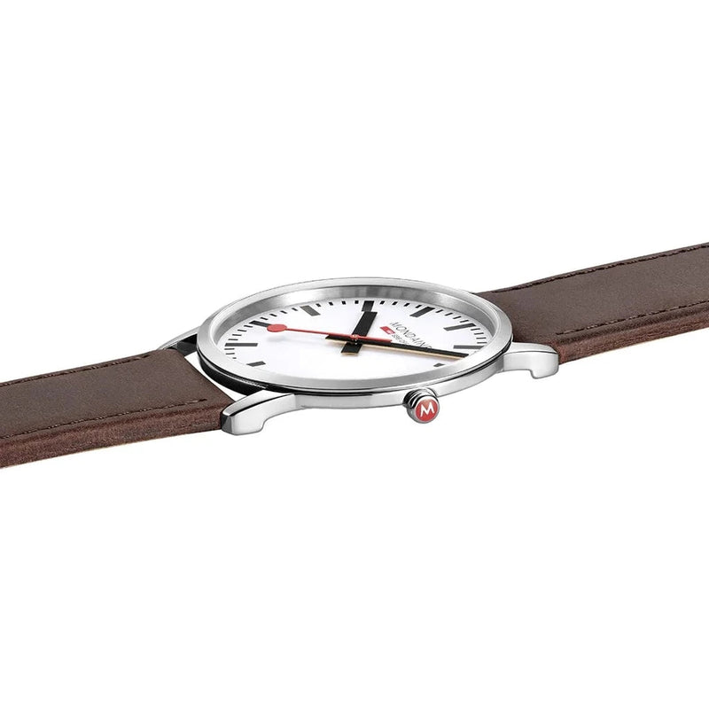 Analogue Watch - Mondaine Simply Elegant Men's Brown Watch A638.30350.12SBG