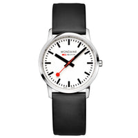 Analogue Watch - Mondaine Simply Elegant Unisex White Watch A400.30351.12SBB