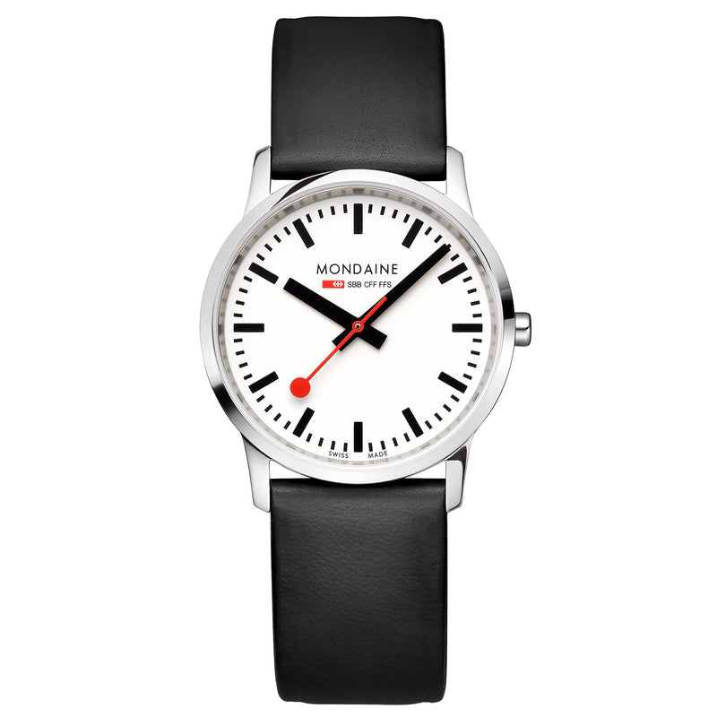 Analogue Watch - Mondaine Simply Elegant Unisex White Watch A400.30351.12SBB