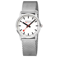 Analogue Watch - Mondaine Simply Elegant Unisex White Watch A400.30351.16SBZ