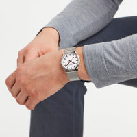 Analogue Watch - Mondaine Simply Elegant Unisex White Watch A400.30351.16SBZ