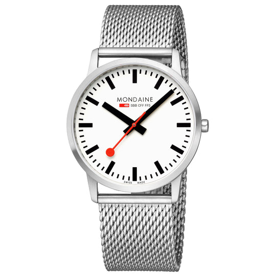 Mondaine Simply Elegant Unisex White Watch A638.30350.16SBZ