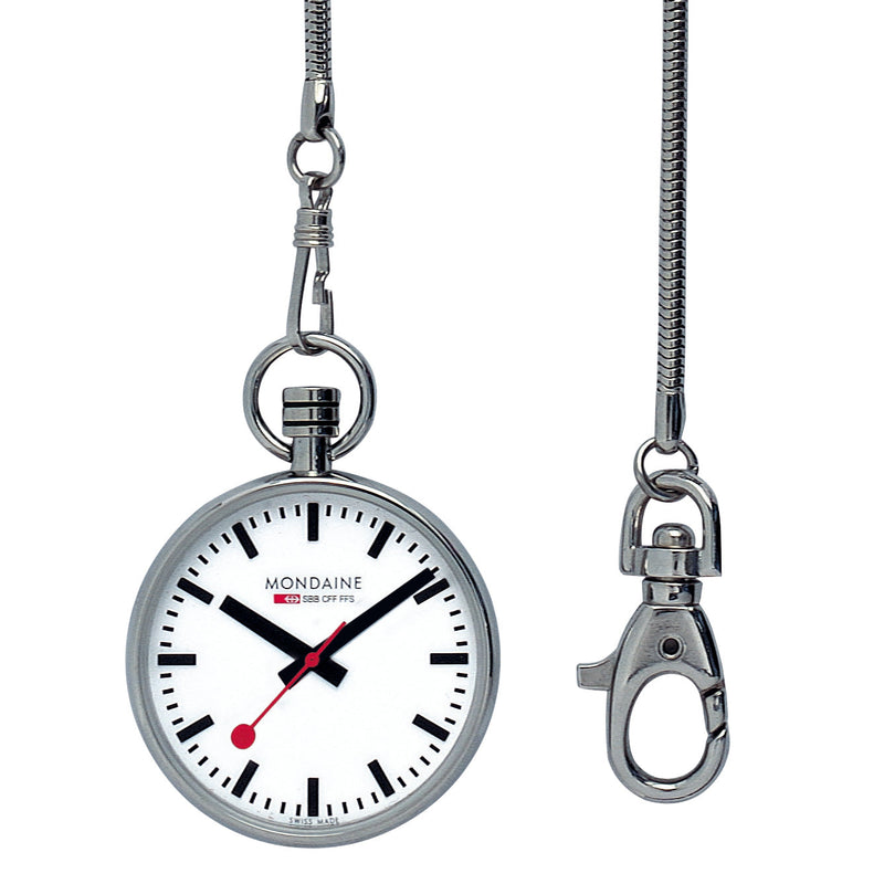Analogue Watch - Mondaine Unisex White Pocket Watch A660.30316.11SBB