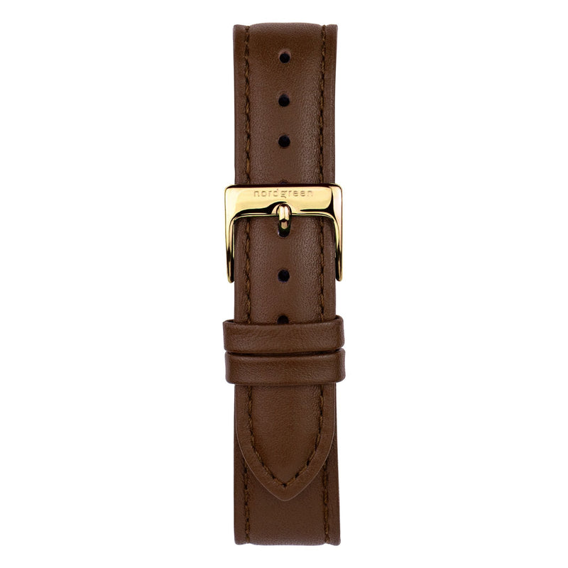 Analogue Watch - Nordgreen Infinity Brown Leather 32mm Gold Case Watch