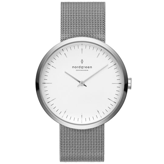 Nordgreen Infinity Silver Mesh 32m Silver Case Watch