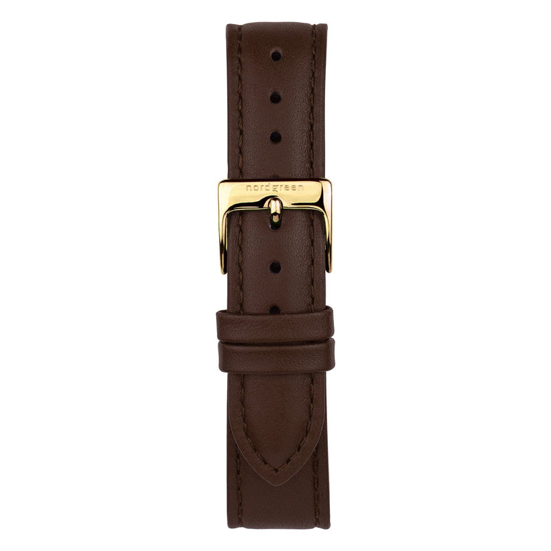 Analogue Watch - Nordgreen Native Brown Leather 36mm Gold Case Watch