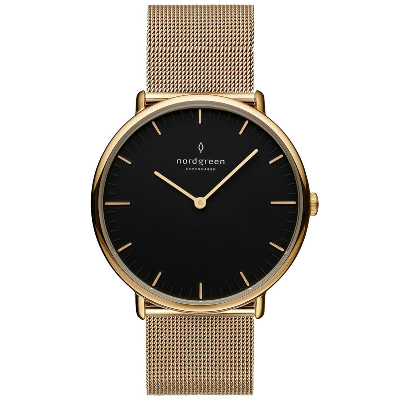 Analogue Watch - Nordgreen Native Gold Mesh 32mm Gold Case Watch