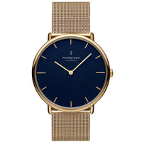 Analogue Watch - Nordgreen Native Gold Mesh 32mm Gold Case Watch
