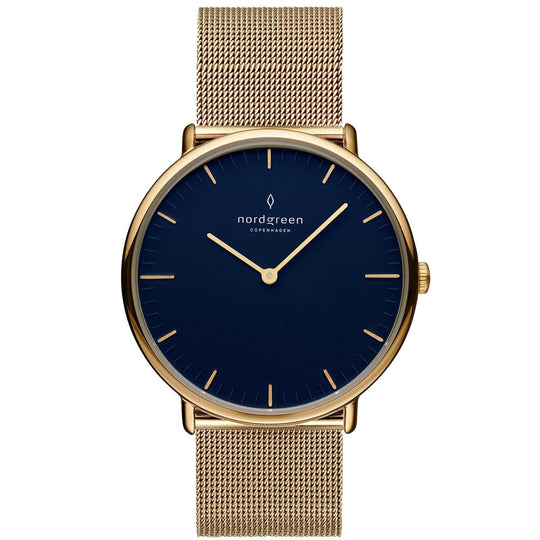 Nordgreen Native Gold Mesh 32mm Gold Case Watch