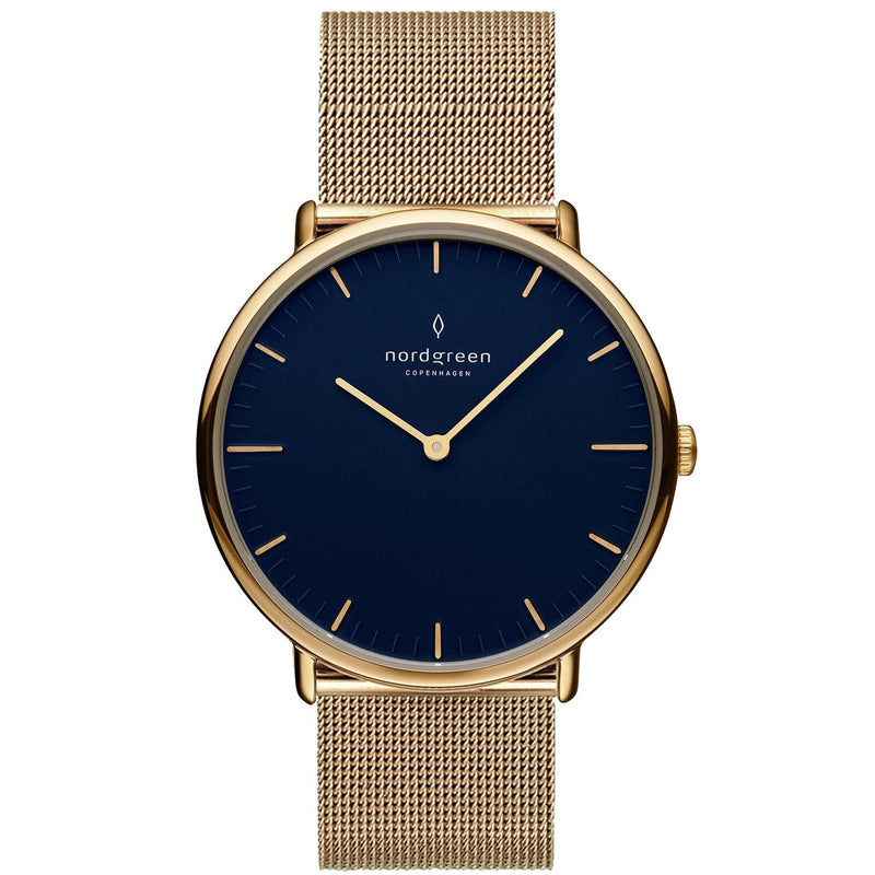 Analogue Watch - Nordgreen Native Gold Mesh 32mm Gold Case Watch