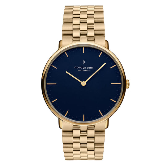 Nordgreen Native Gold Stainless Steel 36mm Gold Case Watch