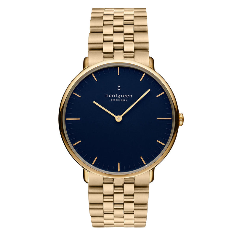 Analogue Watch - Nordgreen Native Gold Stainless Steel 36mm Gold Case Watch